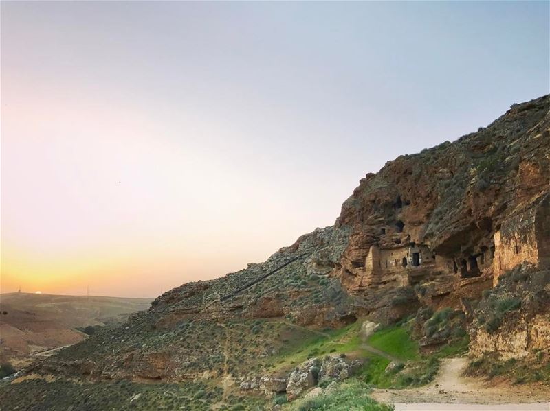 On Labor Day! We remember the first maronite monks who carved the stone to... (Al Assi River)