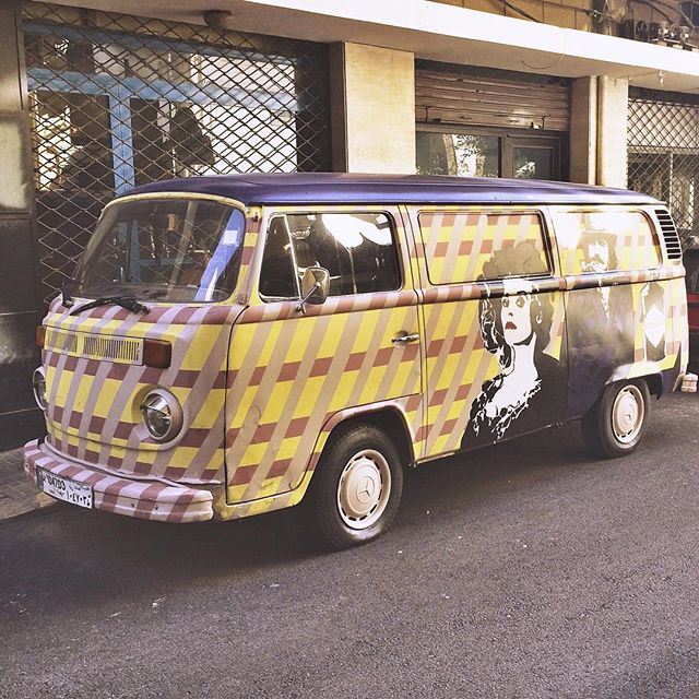 On the road again🚌 Beirut Lebanon volkswagen van (Beirut Lebanon - Ashrafieh)