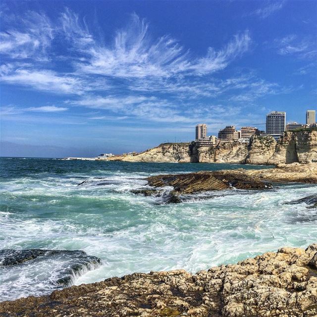 Once a year i post a panoramic view of Beirut city .. especially when the... (Beirut, Lebanon)