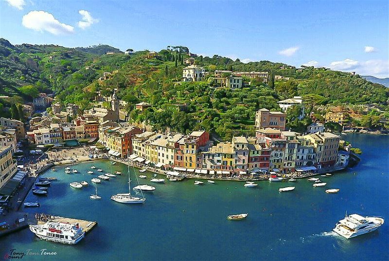 Once a year, try to live a new adventure ... go someplace you've never... (Portofino Port)