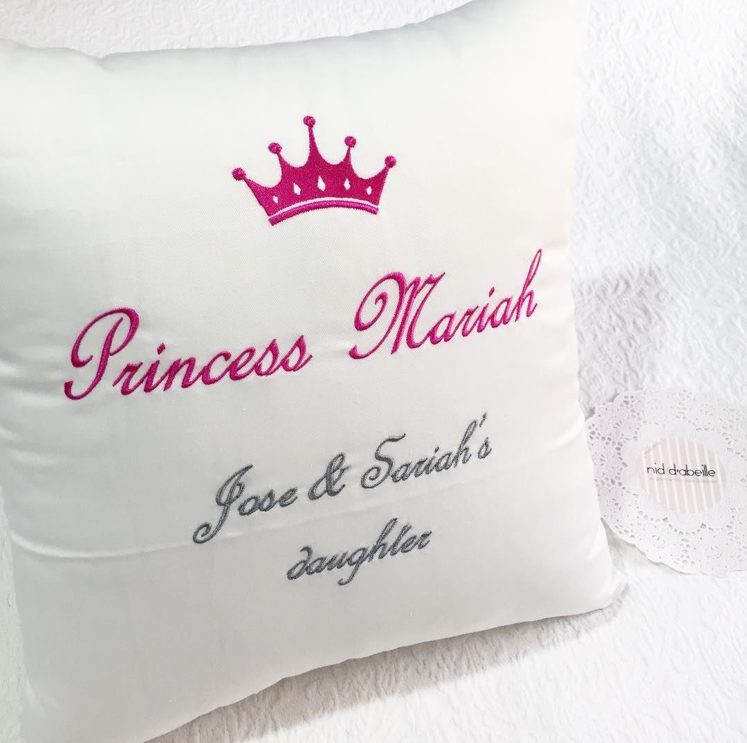 Once upon a princess 👑Write it on fabric by nid d'abeille  home  linen ...