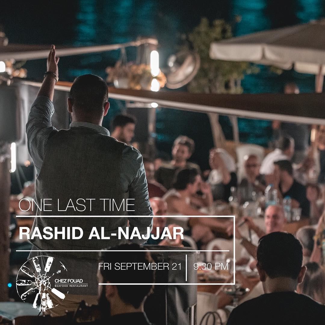 One last time this season!! The amazing Rashid Al-Najjar by @rootmusicvenue (Chez Fouad)