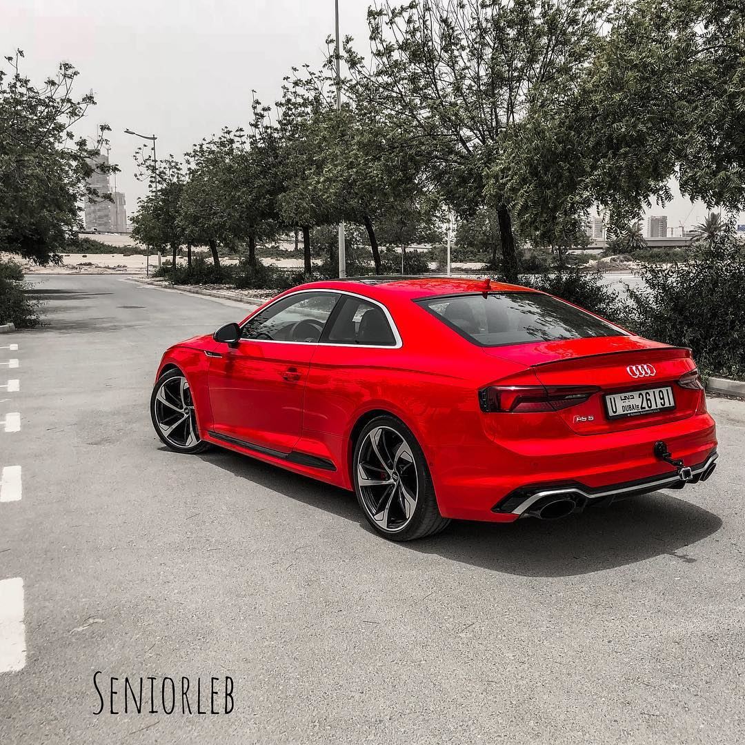 One of the best looking cars. The New Audi RS5 ❤️  audi  audirs5  audifans... (Dubai, United Arab Emirates)