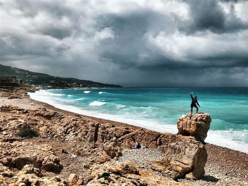 One of the most beautiful lebanese beaches  kfaraabida ... (Kfar Abida)