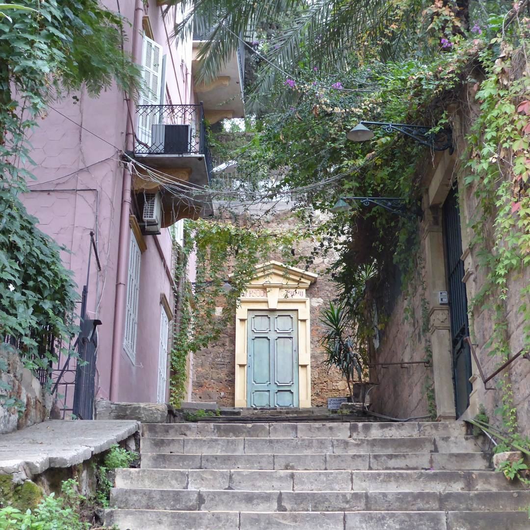 One of the oh so many staircases in the hip and upcoming neighborhood... (Beirut, Lebanon)