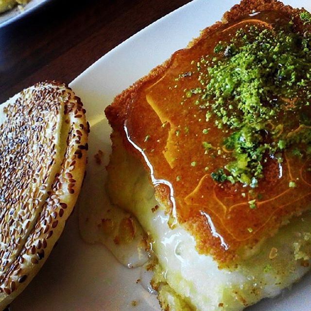 One thing we can all agree on is that Knefeh tastes best in the morning and after... ❤️ (Tripoli Abdel Rahman Al Hallab)