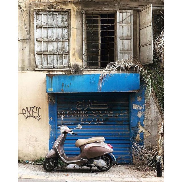 Only Vespa allowed 💙 (Beirut, Lebanon)