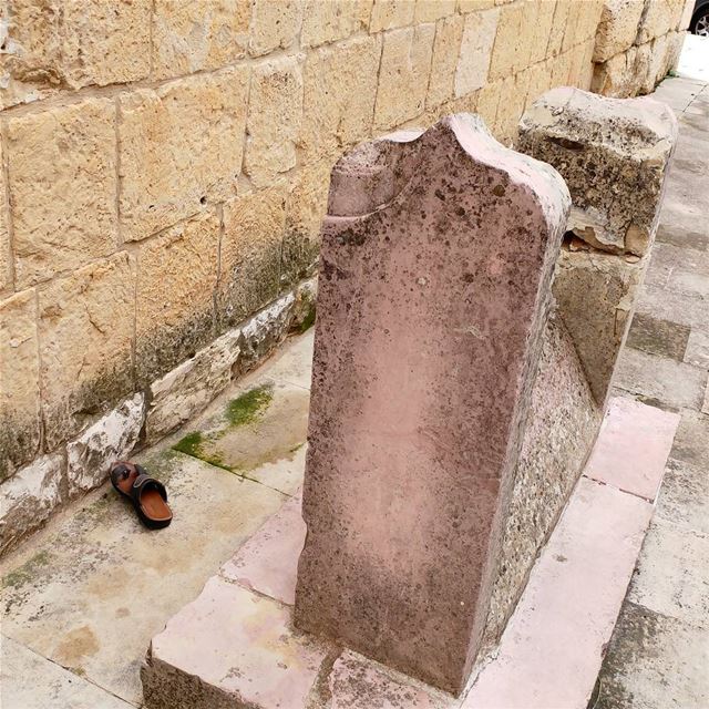 Oops. Left his shoe outside?  mosque  shoe  placeofworship  Lebanon ... (Dayr Al Qamar, Mont-Liban, Lebanon)