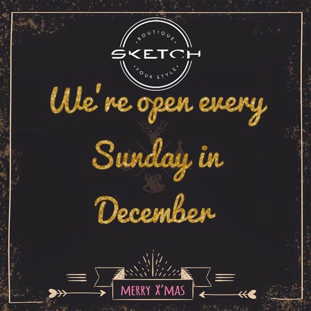 Opening every Sunday in December 🎅🏼🎄DailySketchLook 179 shopping ... (Mount Lebanon Governorate)