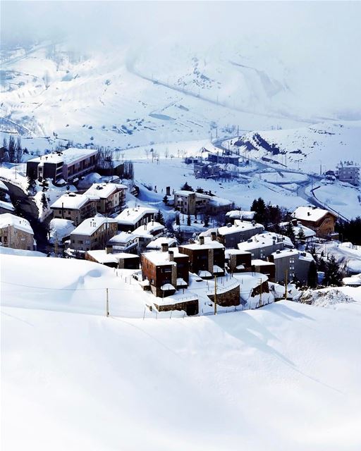 Os lindos chalés de inverno em Mzaar, fotografados por Anna Om 🇱🇧 The... (Mzaar Kfardebian)