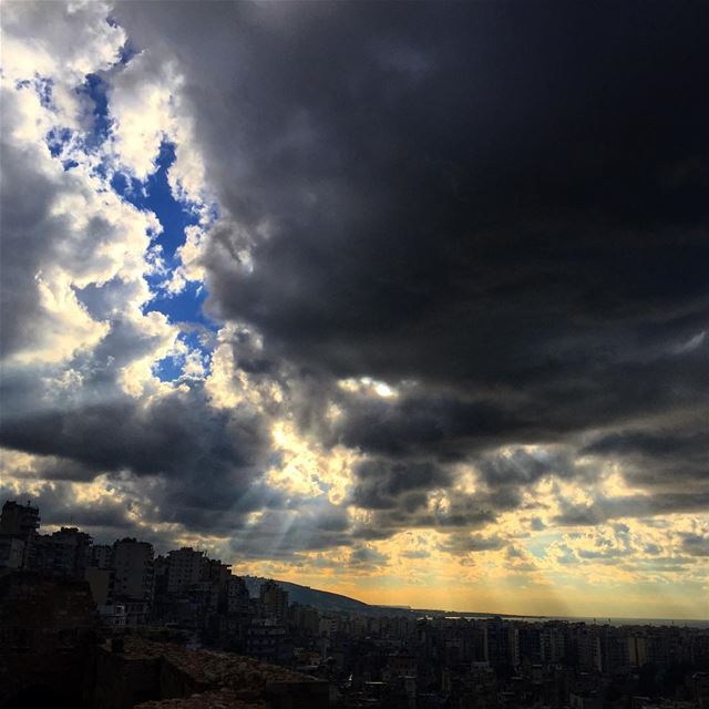 "Our existence is an act of rebellion." sky  skyboom  free  freedom ... (Citadel of Raymond de Saint-Gilles)