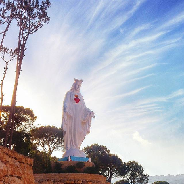 Our lady of fatima 🙏 lebanon  nature  naturelovers  natureporn ... (El Qsaïbé, Mont-Liban, Lebanon)