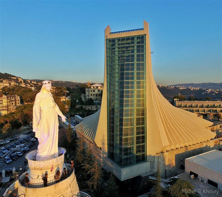 Our LADY of LEBANON ❤... AboveLebanon  Lebanon  LiveLoveBeirut ...