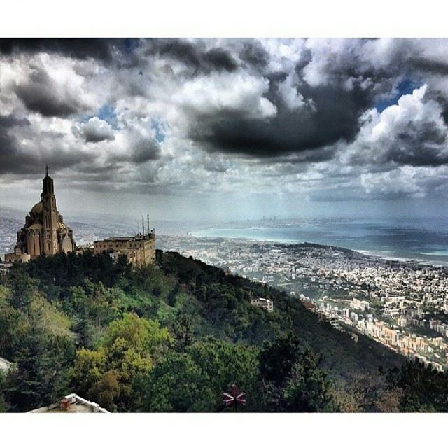 Our Lady of Lebanon 🙏🏼 What a view | Harissa MyLebanon BeirutCity