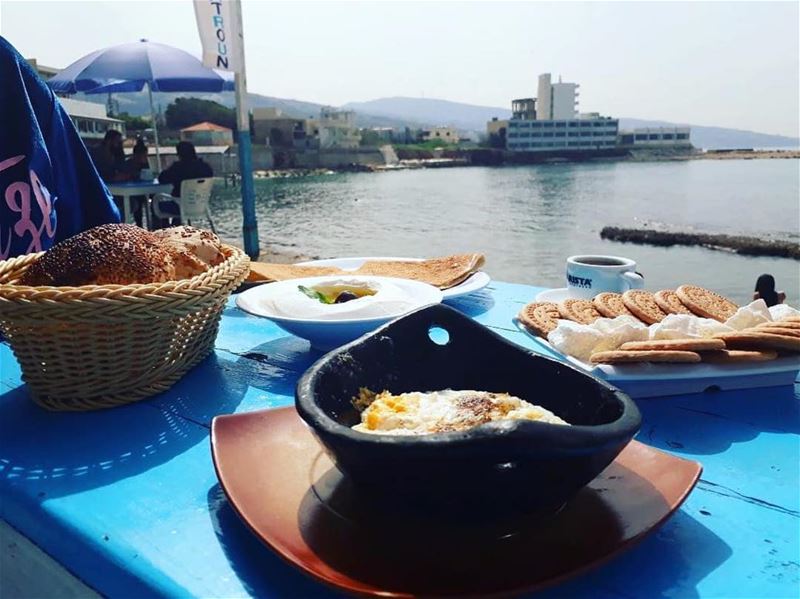 Our Lebanese Breakfast 😃Photo taken by @vanessafrem 🙂 lebanon  batroun... (RAY's Batroun)
