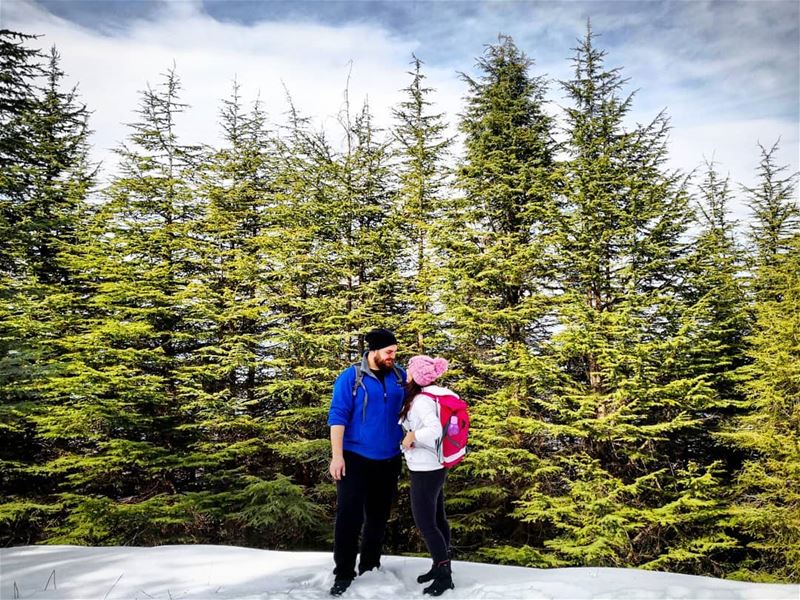 Our  Love Will Last Strong Through Years Like  Cedars ❤️🌲❄️ Hiking ... (Barouk Cedars)