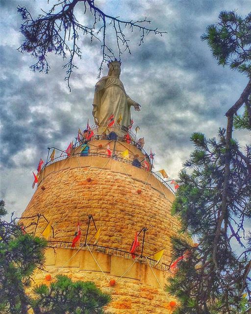 " Our Mother Mary Is Full Of Beauty Because She Is Full Of Grace..."... (Harîssa, Mont-Liban, Lebanon)