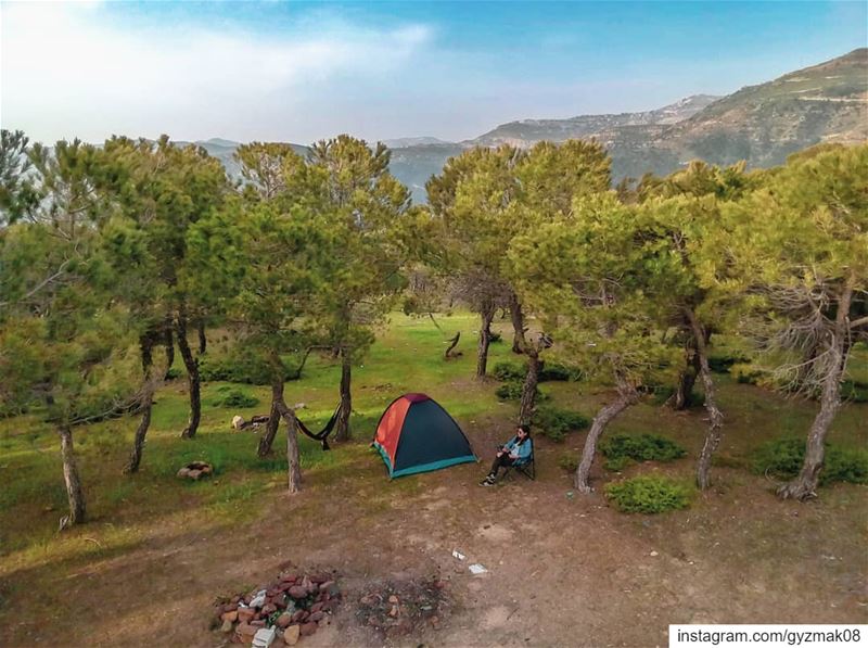Out and away..... camper  camplife  livelovebeirut  livelovelebanon ... (Baskinta, Lebanon)