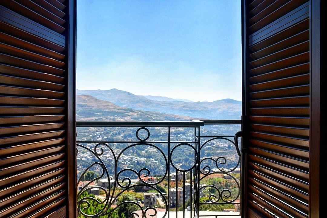 Out there, beyond that balcony, beyond the loudness of cityscapes we live... (Ehden, Lebanon)