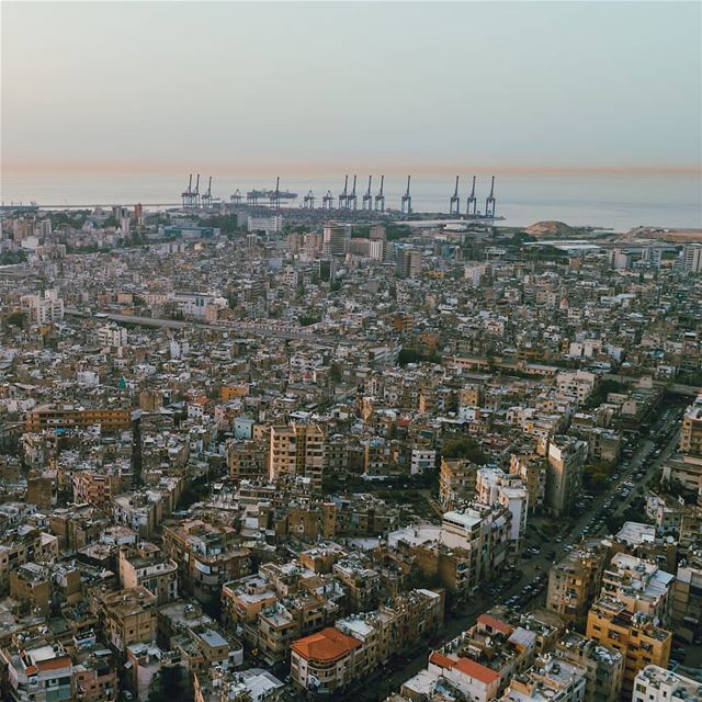 Over THE City🌆📍••• sunset  beirutcity  livelovebeirut  lebanon ... (Beirut Governorate)