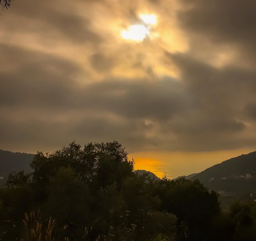 Overlooking the sea  mountains  sea  clouds  dusk  ig_myshots ... (Lebanon)