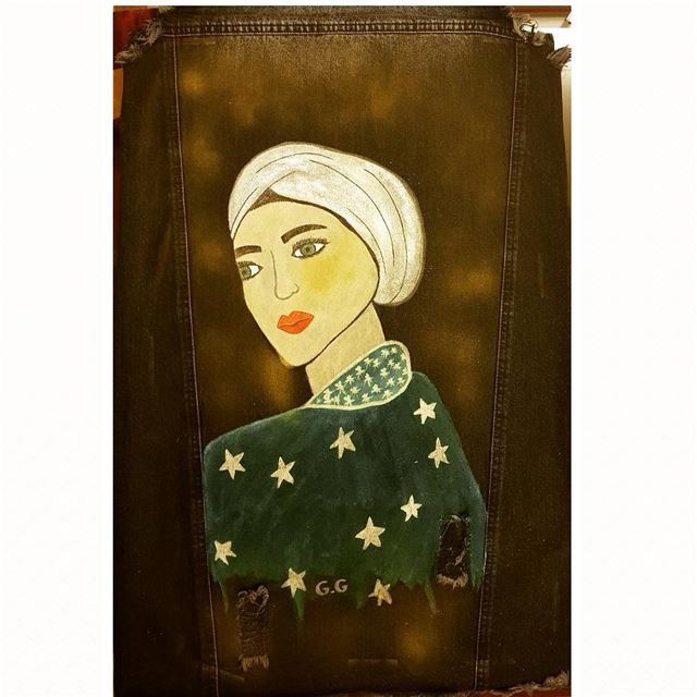  painting  paintingoftheday  hijabstyle  türkiye  lebanon  greeneyes ...