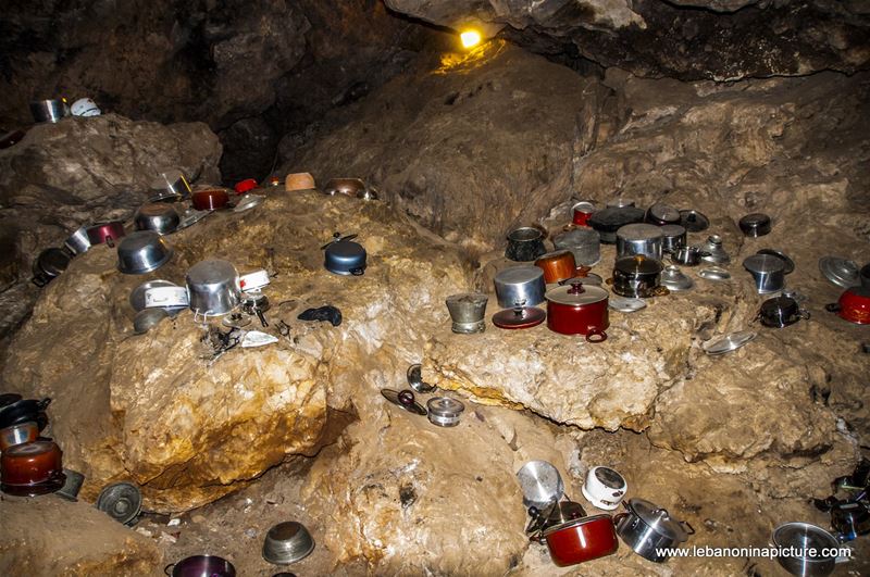 Pans or Tanajer in Saint Antonios Qozhaya's Cave (Wadi Qannoubine, North Lebanon)