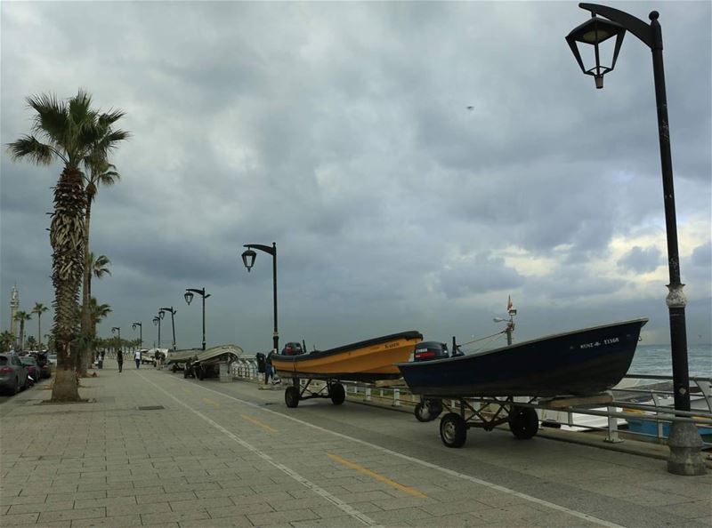 Parade of fisherboats on Beirut seaside... thisislebanon79  viewbug ... (Beirut, Lebanon)