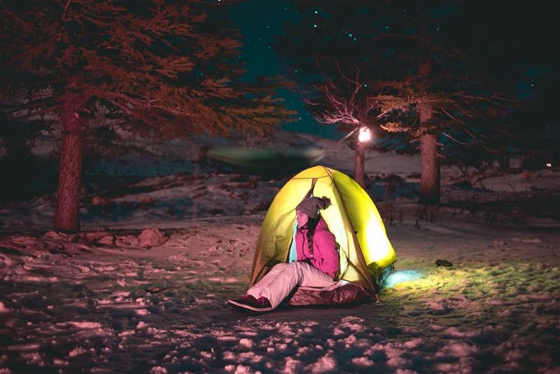 Paradise doesn't have to be tropical..... paradise snow winter tent...