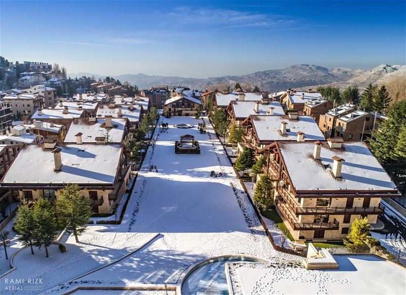 Paradise Doesn't Have To Be Tropical ❄️...  mzaar  kfardebian  lebanon... (InterContinental Mzaar Lebanon Mountain Resort & Spa)