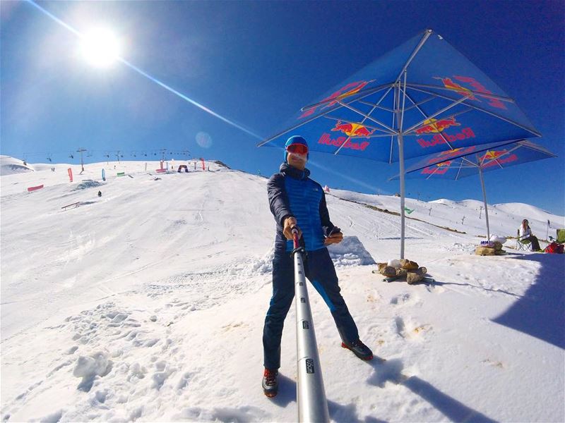 Paradise doesn’t have to be tropical!☀️ winterfest ... (Mzaar Ski Resort Kfardebian)