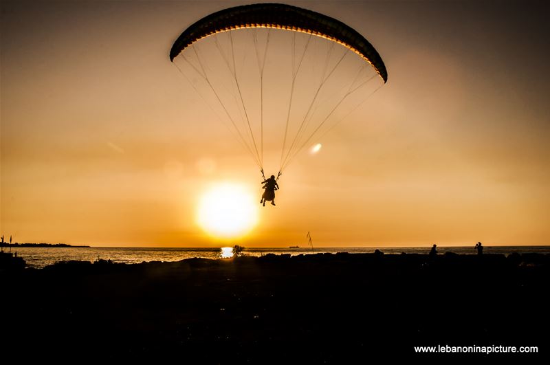 Paragliding from Ghosta Mountain and Landing in Maameltein Near Jounieh
