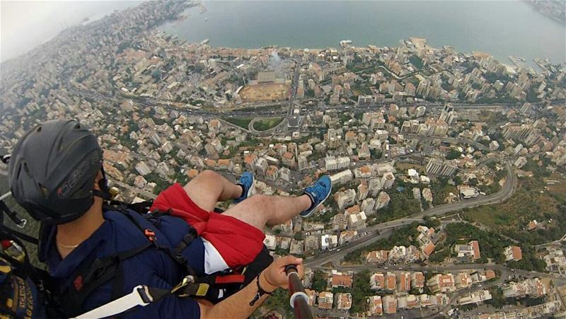 😍😍😍😍Paragliding over Jounieh BaySuch an amazing feeling... (Joünié)