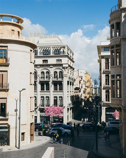 Paris of The Middle East 🌸🌸🌸  spring  city  cityscape  beirut  streets ... (Downtown Beirut)