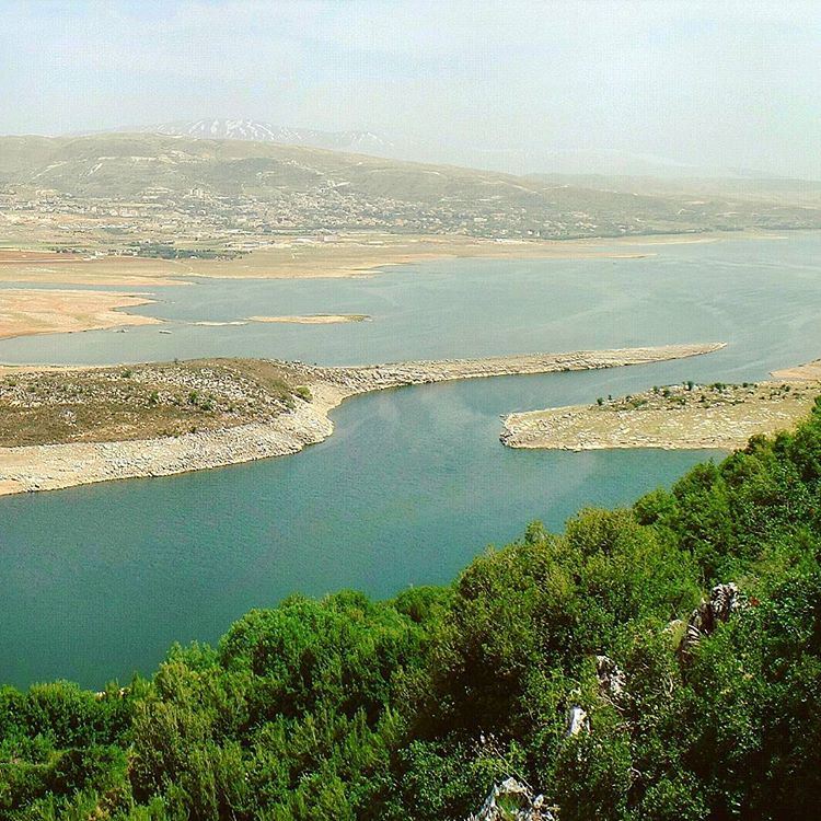 Part 1/3: My Hometown 🏡 hometown  bekaa  quaraounlake  landscape  water ... (Saghbîne, Béqaa, Lebanon)