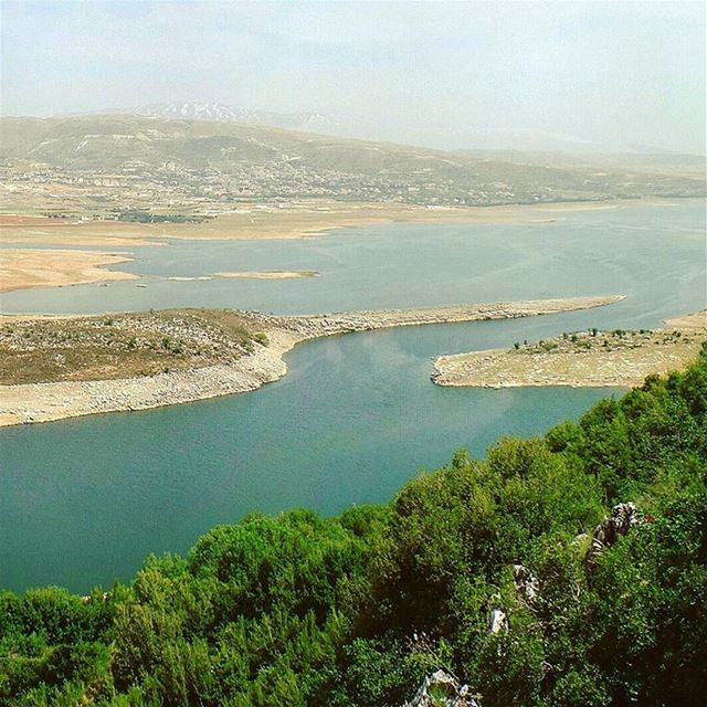 Part 1/3: My Hometown 🏡 hometown  bekaa  quaraounlake  landscape  water ... (Saghbîne, Béqaa, Lebanon)