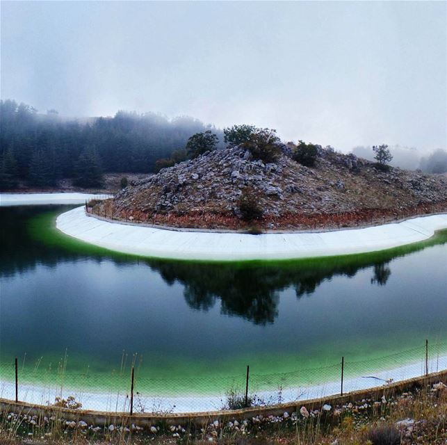 Part 2/3 : "Heart" shaped Pond shoufbiospherereserve  baroukcedarforest ... (Barouk Cedar Forest)