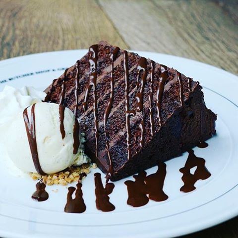 Part of the secret of success in life is to eat what you like... And i love Chocolate cake with Ice Cream and extra chocolate sauce😋😋😋😋 Photo repost via @thebutchershop  (The Butcher Shop & Grill Lebanon)