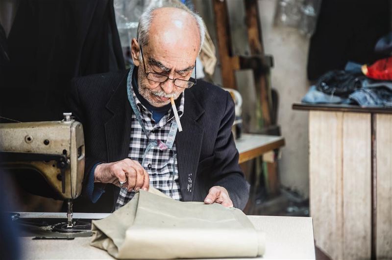 Passing by a tailor who can tell you lot of untold stories!——————————————— (Tripoli, Lebanon)