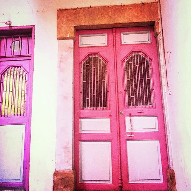 Pastel doors 💜💖  livelovebeirut ... (Mar mikheal)