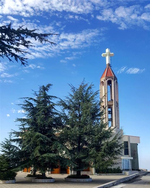 Peace 💙❤... good morning! ....... Lebanon  Annaya  stcharbel ... (Mar Charbel Church)