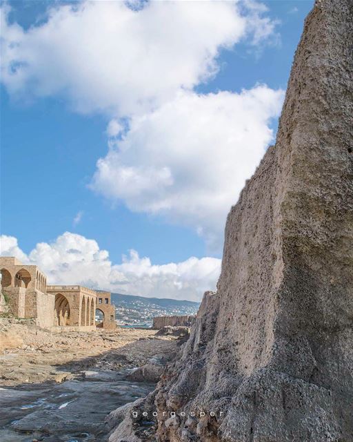 “Phoenician Wall” • Batroun, Lebanon 🇱🇧..... photoshop ... (Batroûn)