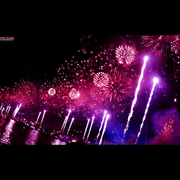  photo @faaoun   fadiaoun  fireworks  jouniehfestival  jounieh  lebanon ...