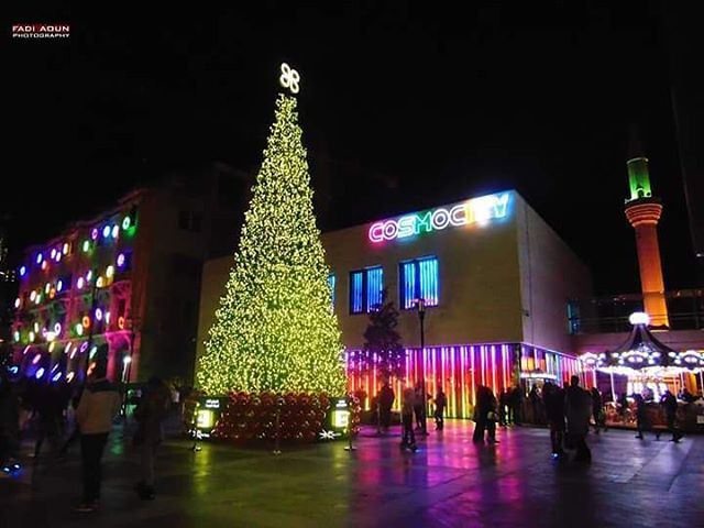  photo  fadiaoun @faaoun  beirut  grandopening  Christmas  tree  lights ...