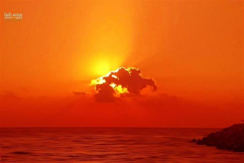  photo  fadiaounphotography  beirut  sunset  sea  cloud  lebanon ...