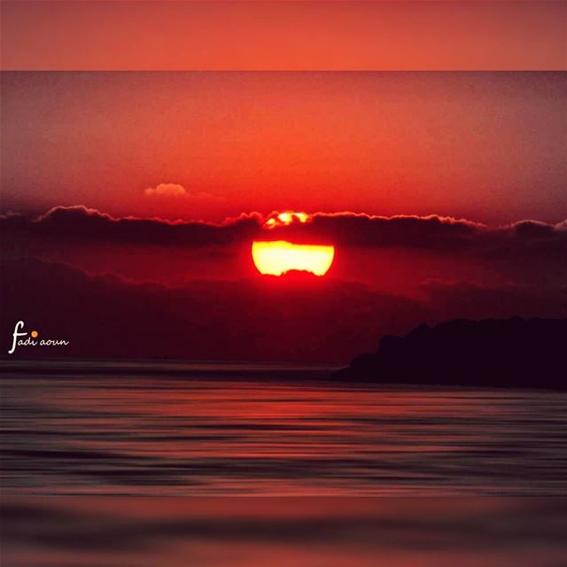  photo  fadiaounphotography  lebanon  sunset  sea  seashore  clouds  sky ...