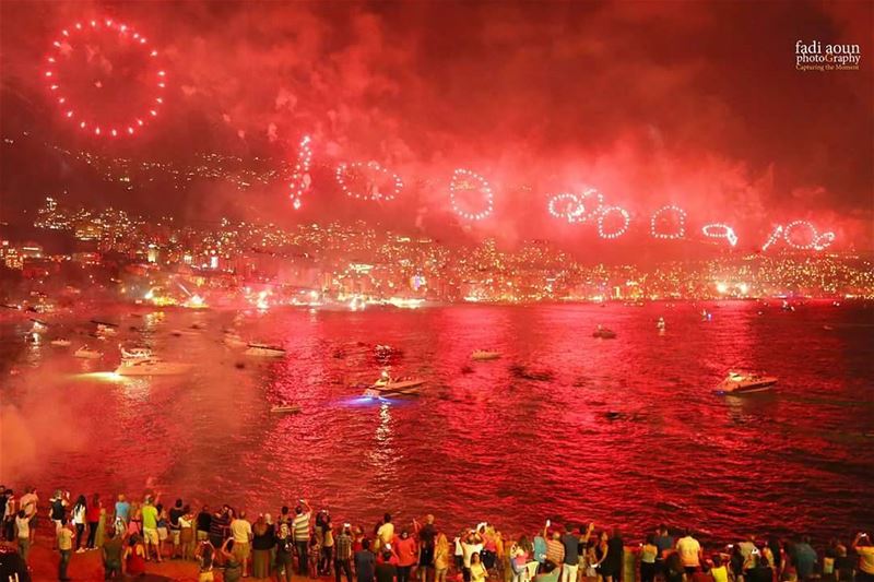  photo  fadiaounphotommgraphy  fireworks  seascape  sea  jounieh  lebanon ...