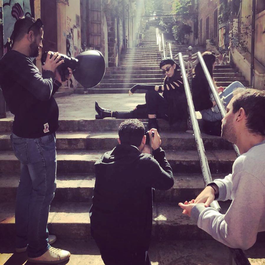  photoshootday at  gemmayze  stairway,  lebanon. With the amazing team @dgm