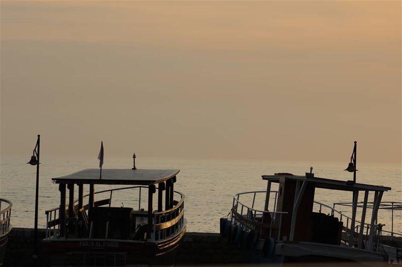  picoftheday lebanon world beirut sunset boats sea flag end memories life...
