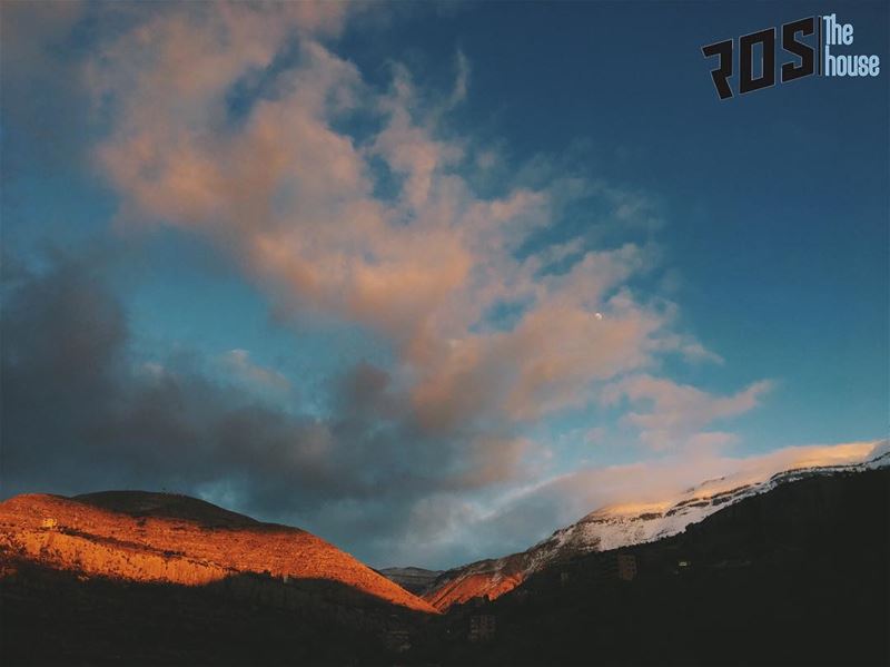 Pictured: Magestic mountains in faraya. Snow storm this week is bringing... (Kfardebian)